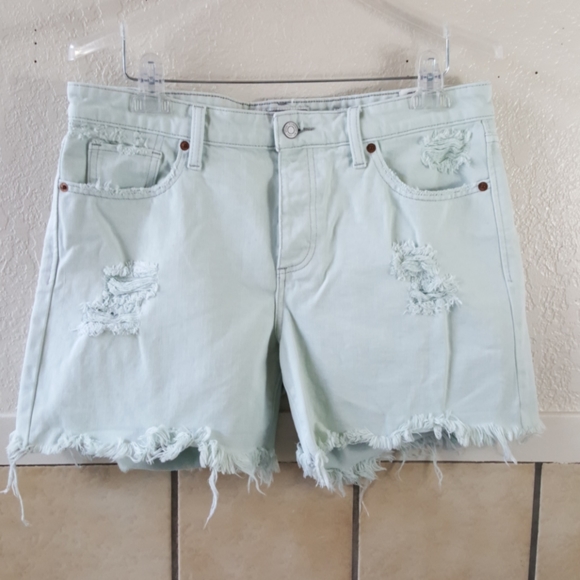Lucky Brand Pants - Lucky Brand Light Green Boyfriend shorts Size 8